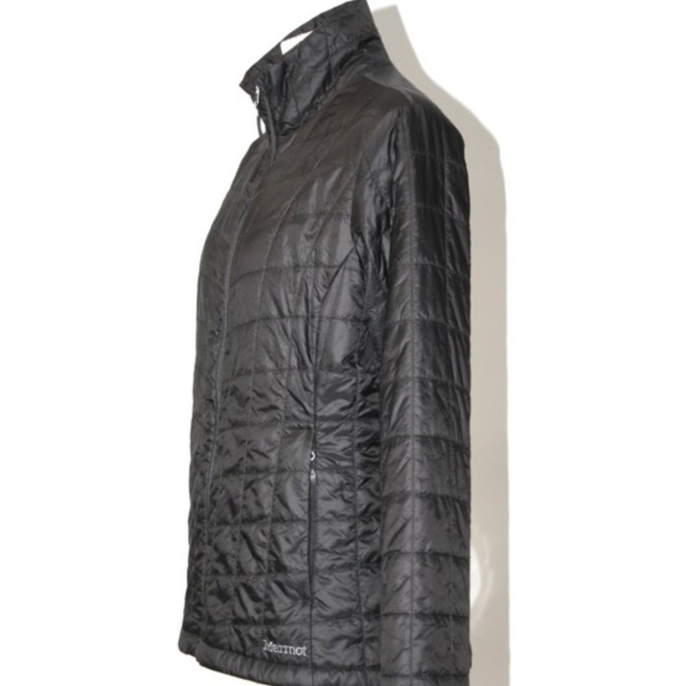 Marmot Black Sports Zip Puff Jacket Size Medium - Picture 2 of 3